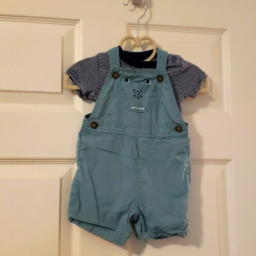 Overalls and shirt